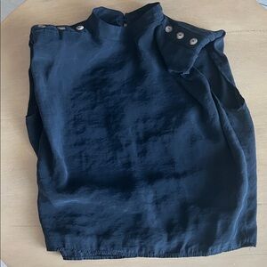 Elegant Black Silk Blouse